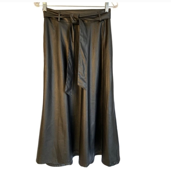 Target's Who What Wear Faux Leather Midi Skirt - Picture 2 of 4